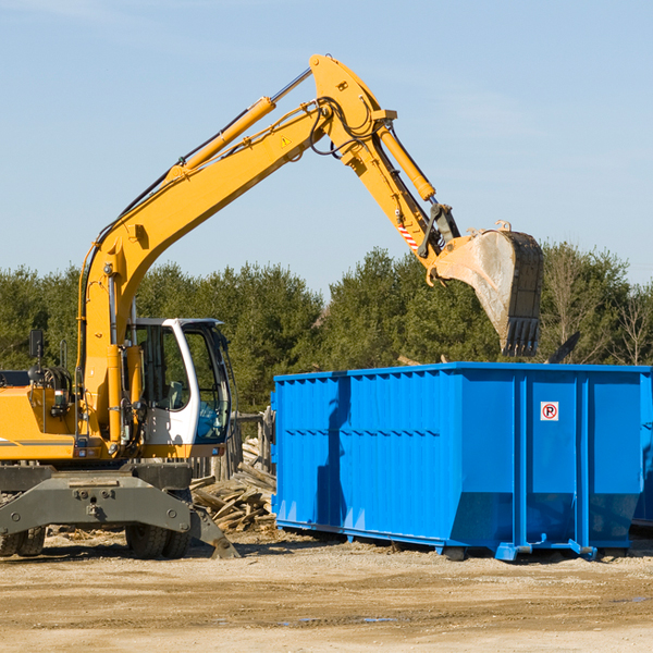 are there any restrictions on where a residential dumpster can be placed in Powder Springs